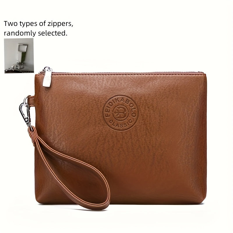 Stylish Envelope Wrist Bag for Men - Soft, Spacious, and Practical Handbag for Daily Commute, Work, and Travel - Ideal Accessory for Modern Men on-the-go