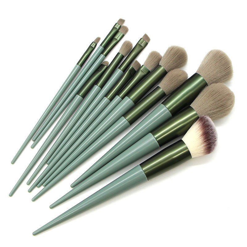 Kosmetyki Natural 13 pcs Makeup Brushes: Comestic Beauty Tools for Foundation, Powder, Blush, Blending Eyeshadow, Eyebrow. Professional.