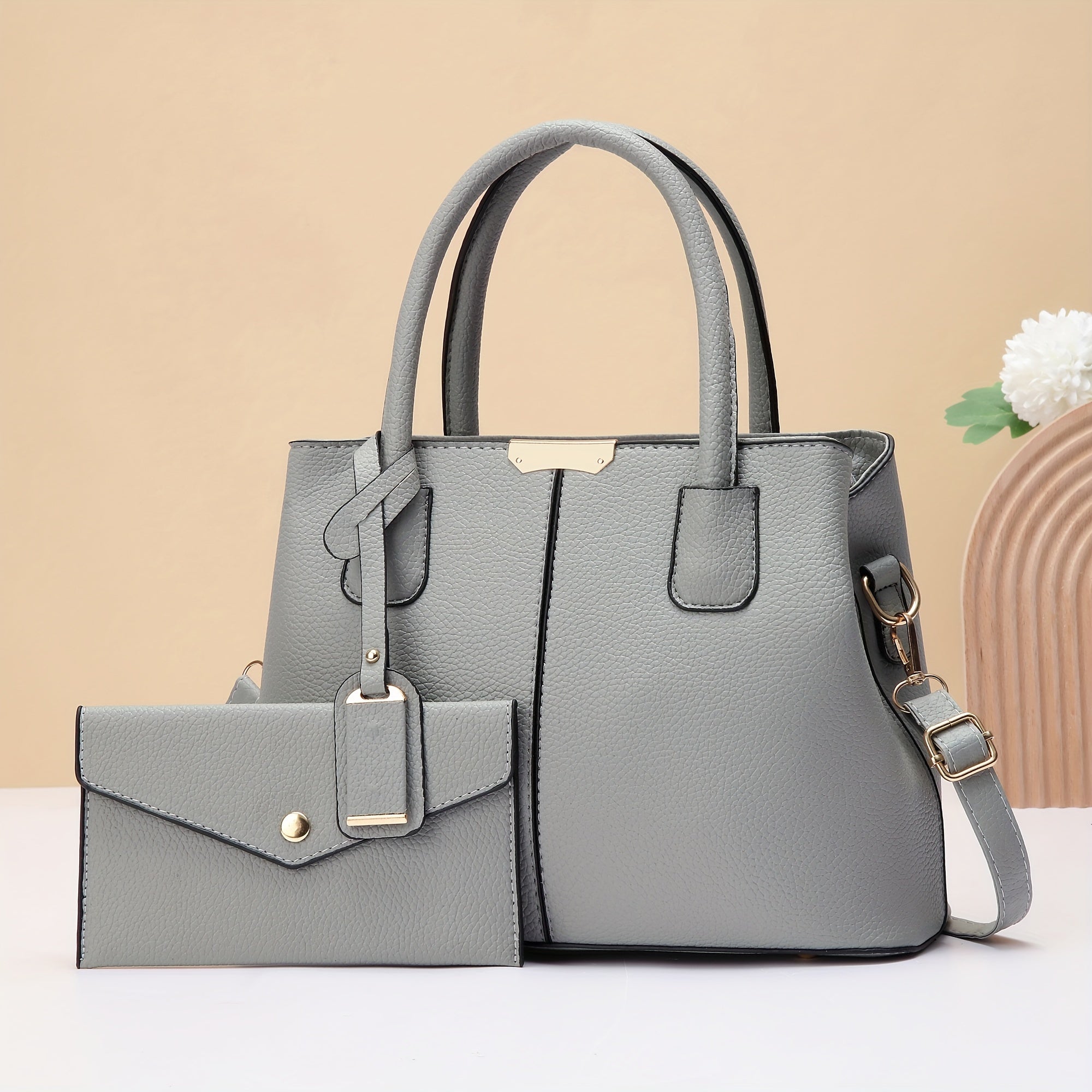 Gift for Mom Large Capacity Tote Bag Women's New Summer Handbag Set Fashionable Versatile Single Shoulder Letter,Gift