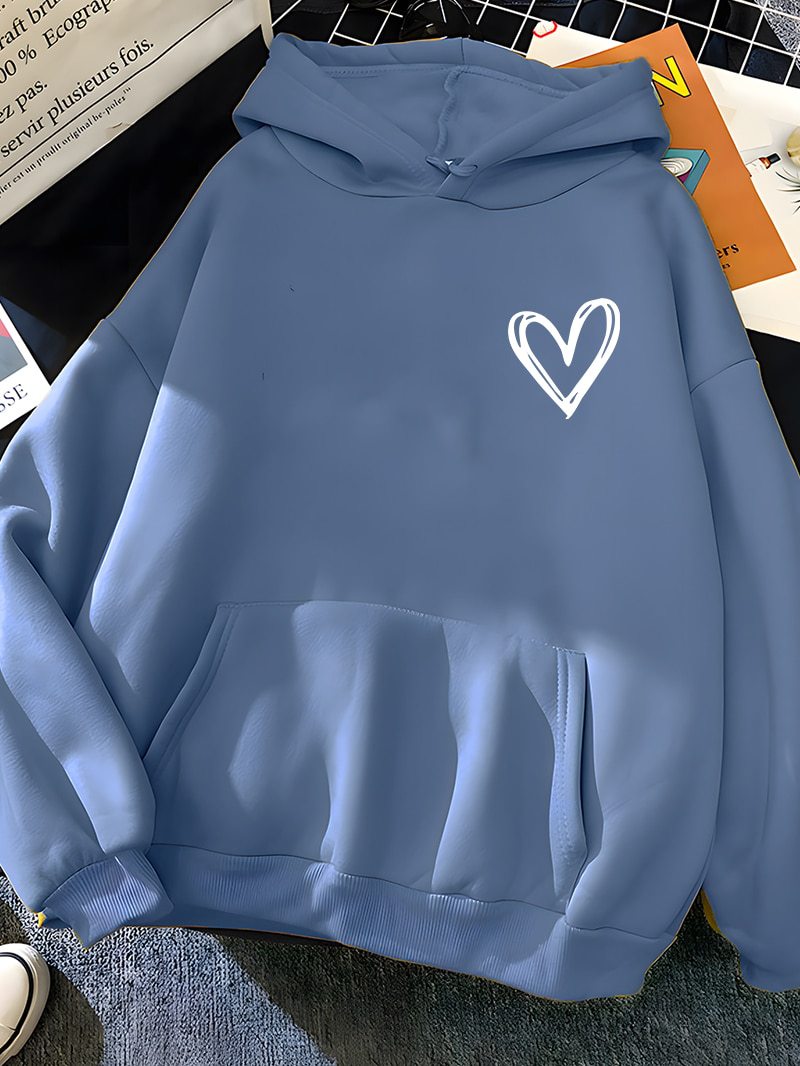 New Simple Basic Style Shirt Printing 3D Digital Love Men And Women Couple Planet Hooded Sweater