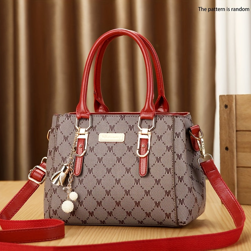 Women's Large Capacity Handbag - Elegant Minimalist Purse with Zipper Closure, Spacious Everyday & Formal Bag for Women, Available in //// - Versatile Travel & Commuting Tote, Synthetic Synthetic