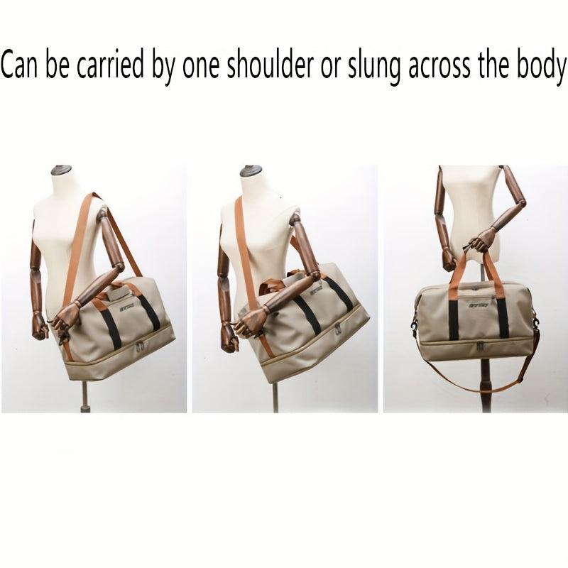 Unisex Casual Shoulder Bag - Lightweight, Adjustable Strap, Multiple Compartments, Multi-Color Options for Travel, Gym, and Everyday Use, Travel Bag, Gym Bag, Sleek Design, Secure Zipper Closure