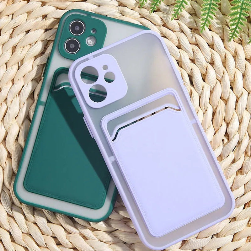 Applicable To Case Card Case TPU Two-in-one Scrub Skin Feel