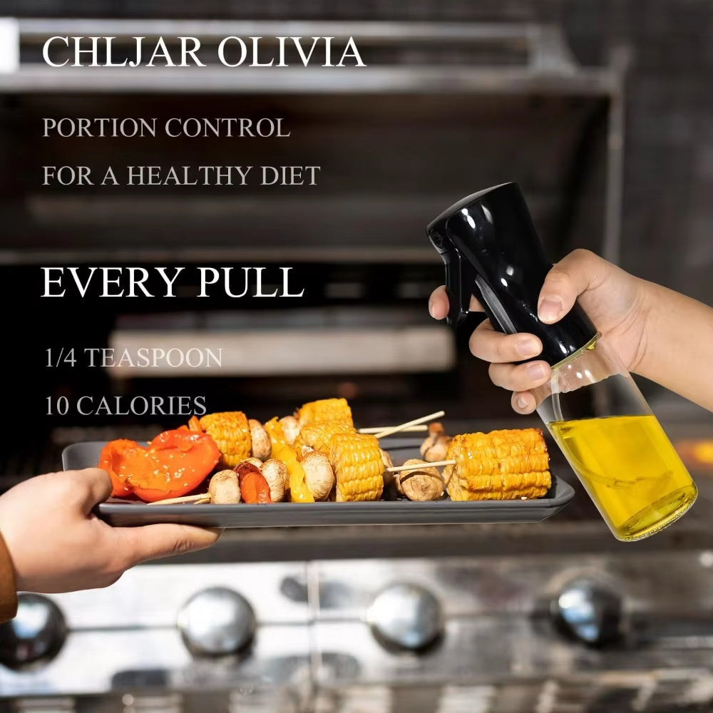 Multifunction Refillable Oil Spray Bottle – For Olive Oil, Vinegar, Soy Sauce & Outdoor Cooking