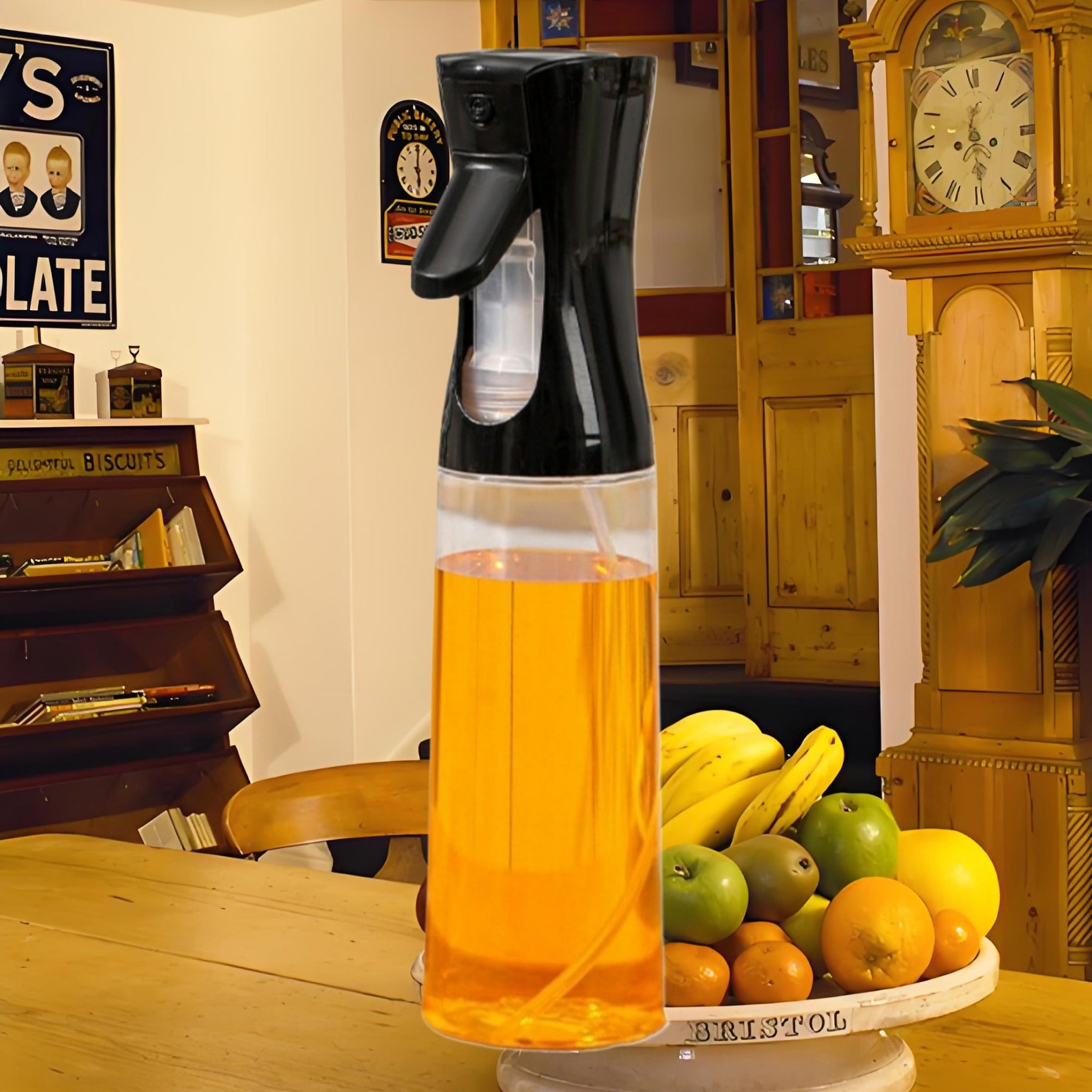 Multifunction Refillable Oil Spray Bottle – For Olive Oil, Vinegar, Soy Sauce & Outdoor Cooking