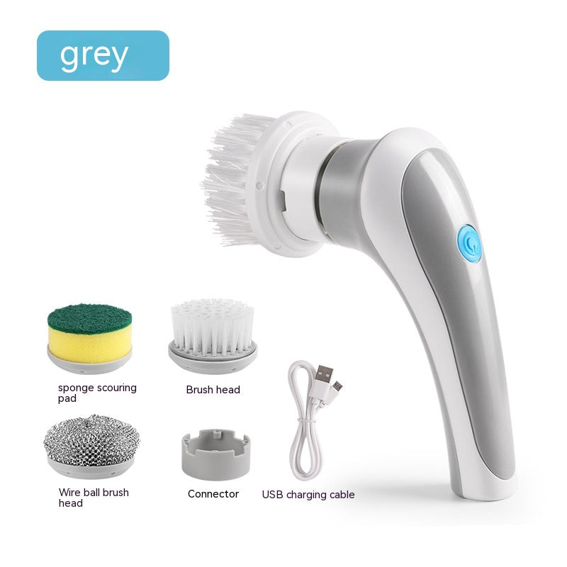 Electric Cleaning Brush 4 In 1 Spinning Scrubber Handheld Electric Cordless Cleaning Brush Portable