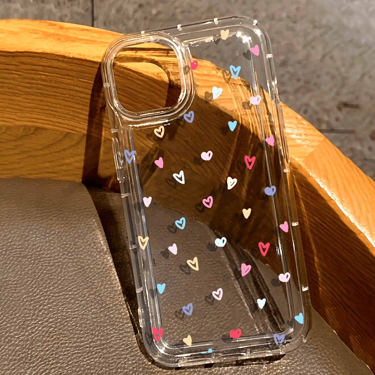 [For iPhone Air Cushion Case] A Colorful Little Love Cute Pattern Air Cushion Phone Case For IPhone15 14 13 12 11 XS XR X 7 8Mini Plus ProMax