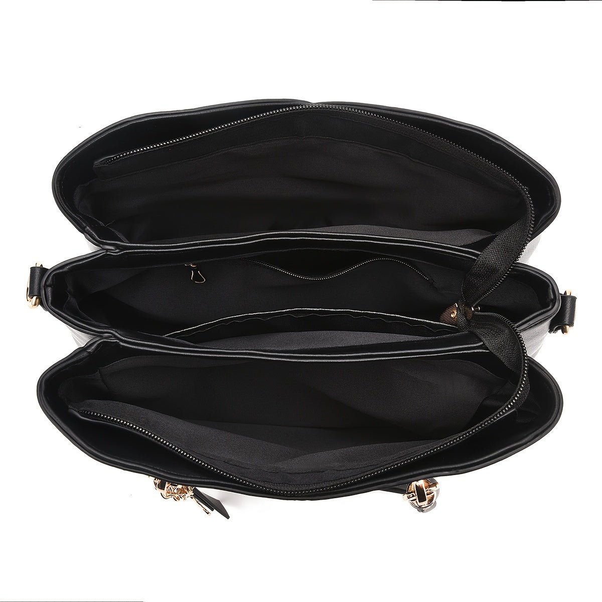 Elegant Women’s Two-Tone PU Handbag – Large-Capacity Fashion Satchel with Shoulder Strap