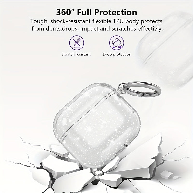 Transparent Soft Protective Case for AirPods 4 – Full Clear Cover for 4th Gen