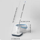 OKEYWOW 360 Spin Mop bucket and household mop set with quick squeeze mechanism for efficient floor cleaning and water absorption.