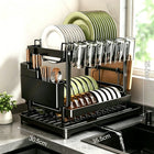 DryEase 2-Tier Dish Drying Rack with Drainboard