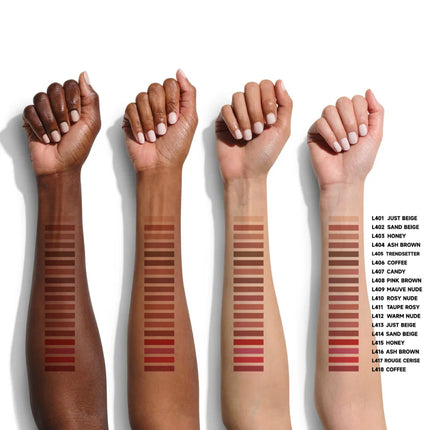 Velora Beauty 6pcs Velvet Matte Lip Liner Set Waterproof Long Lasting Brown Shades