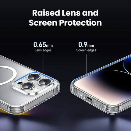 OkeyWOW UGREEN magnetic shockproof TPU case for iPhone 16/16 Pro Max with MagSafe cover, showing the black protective phone case.