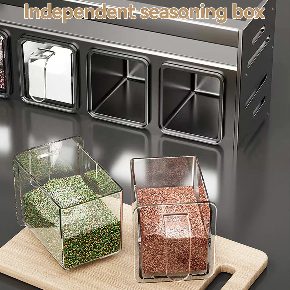 Multi-Functional Kitchen Spice Rack Storage Organizador for Cabinets Punch-free Wall Home Decor Countertop Home Decor