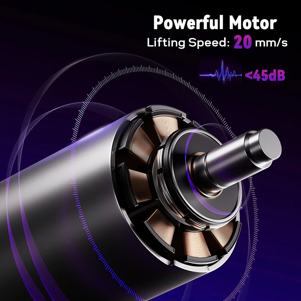 Electric Standing Desk, Sit Stand Table Height Adjustable Desk with Memory Smart Pannel for Home Office 120*60cm