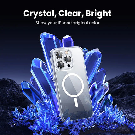 OkeyWOW UGREEN magnetic shockproof TPU case for iPhone 16/16 Pro Max with MagSafe cover, featuring a durable design and precise cutouts.