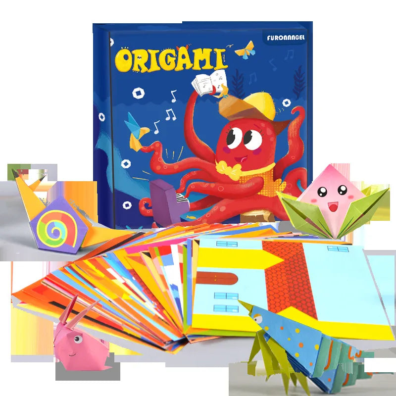 Cartoon Animal Origami Paper Cutting Book: Baby Craft Toy for Early Learning and Educational Gifts