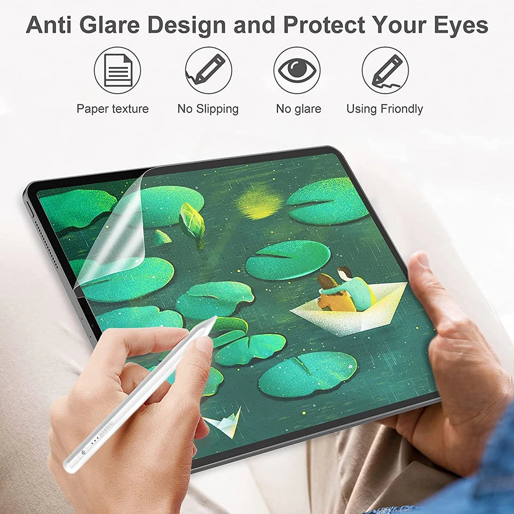 Paper-Feel Screen Protector for iPad Pro 11, 12.9 (12), iPad Air (4, 5) 2022, 8th, 7th, 9th, 10th Generation, Mini 10.2: Enhance Your Writing Experience with Paperfeel Film