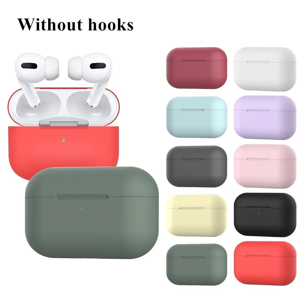 Soft Silicone Protective Case for AirPods Pro – Wireless Earphone Charging Cover