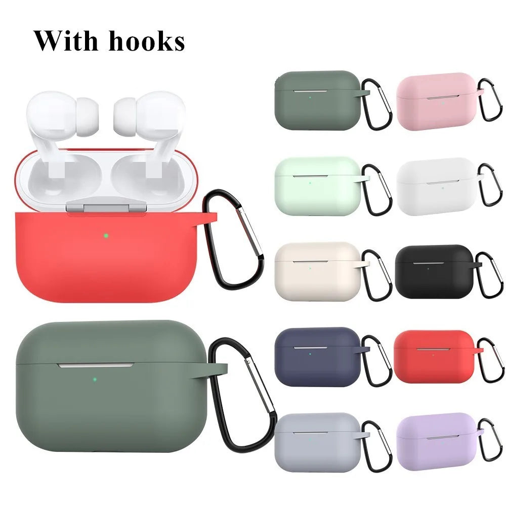 Soft Silicone Protective Case for AirPods Pro – Wireless Earphone Charging Cover