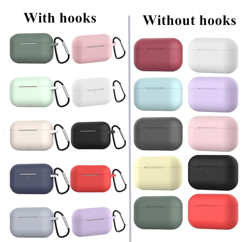 Soft Silicone Protective Case for AirPods Pro – Wireless Earphone Charging Cover