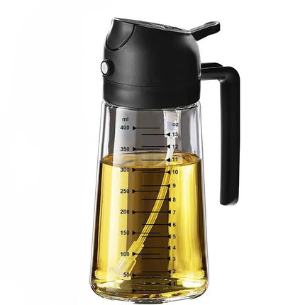 16oz Glass Oil Sprayer & Dispenser for Cooking, BBQ & Air Fryer