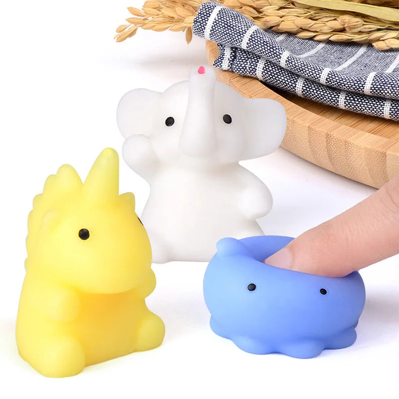 50-5PCS Kawaii Squishies Mochi Animal Squishy Toys: Antistress Ball Squeeze Party Favors for Kids, Stress Relief Birthday Gifts