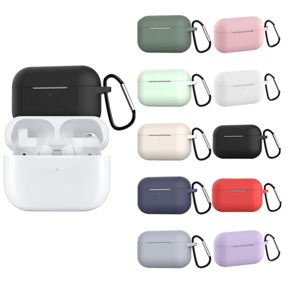 Soft Silicone Protective Case for AirPods Pro – Wireless Earphone Charging Cover