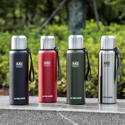OkeyWOW UPORS stainless steel thermos flask with large capacity, vacuum insulated tumbler in 500ml to 1500ml sizes, portable and durable.