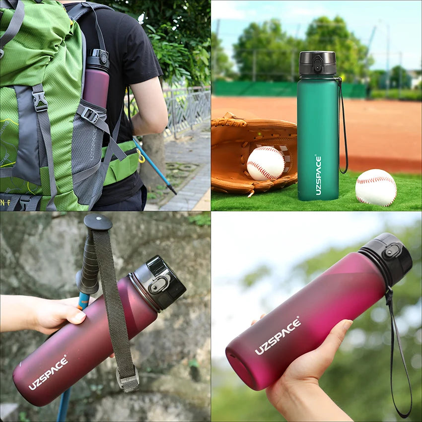 New 500/800/1000ml Sports Water Bottle: BPA-Free, Portable, Leak-proof Shaker Bottle. Ideal for workouts, gym, or travel. Enjoy Free Shipping on this item!