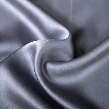 King size OKEYWOW Mulberry silk flat sheet in solid color, luxury bedding for a smooth, elegant bedroom look