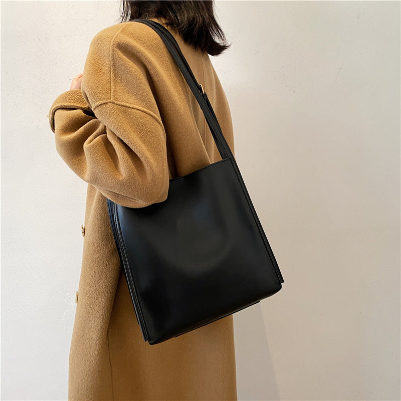 Solid Color PU Small  Shoulder Bag