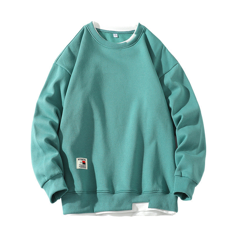 Men's Youth Casual Candy Color Hong Kong Style Sweatshirt