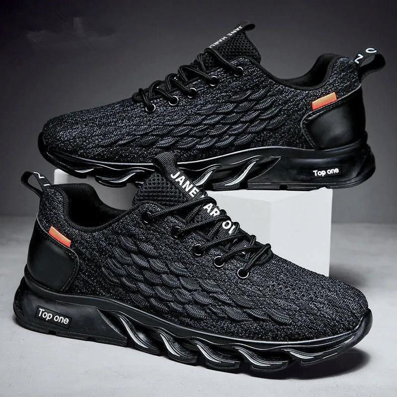 Season Air Cushion Sneaker Fly-kit Mesh Casual Shoes Breathable Versatile Shoes Men's Running Shoes