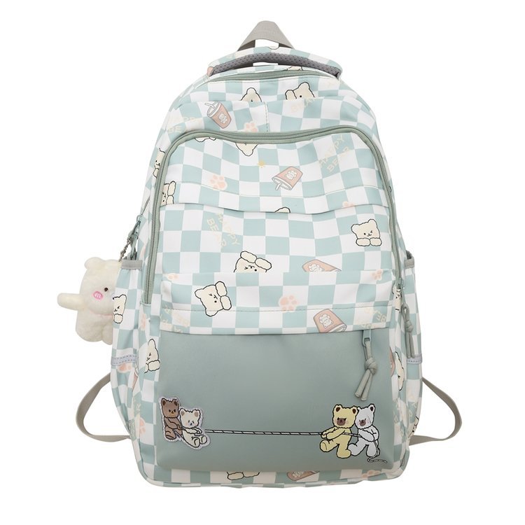 Girly And Fashion Chessboard Plaid Backpack