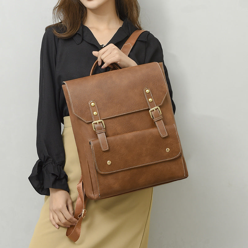 Korean Style Retro Simple Backpack