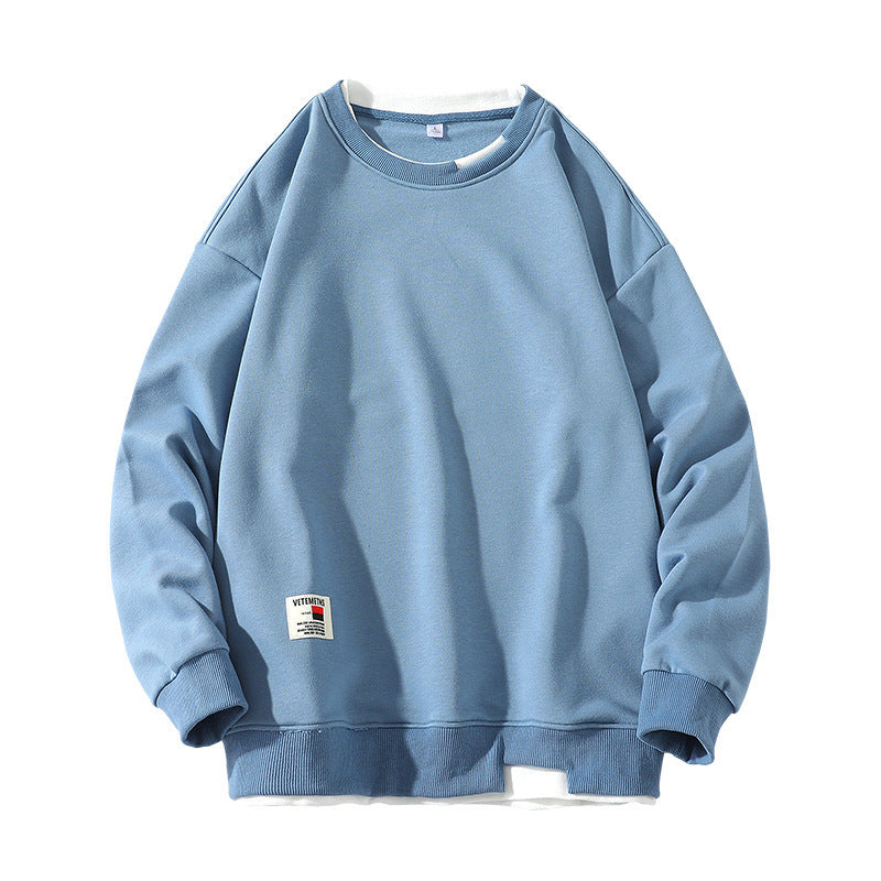 Men's Youth Casual Candy Color Hong Kong Style Sweatshirt