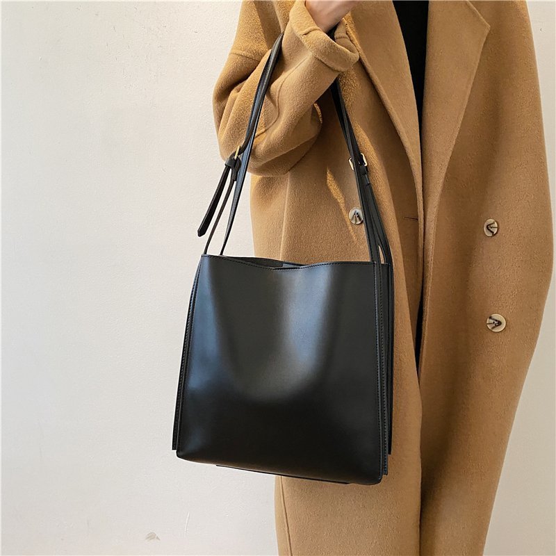 Solid Color PU Small  Shoulder Bag