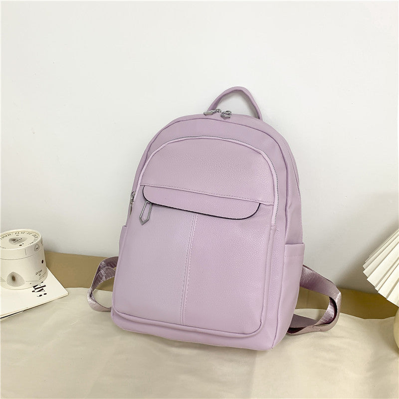 Fashion College Schoolbag Trendy Backpack Women's All-match Simple Large Capacity