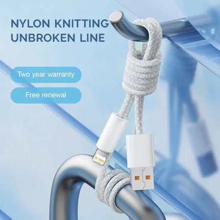 30W Fast Charging USB-C Cable for iPhone Quick Charge Data Cable