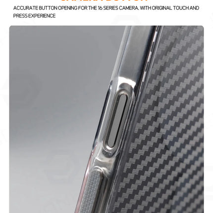 Luxury Carbon Fiber MagSafe Armor Case for iPhone Non-Slip Shockproof Cover