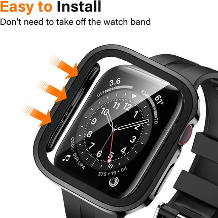 Apple Watch Screen Protector Case for Ultra, SE & Series 40–49mm Glass Cover