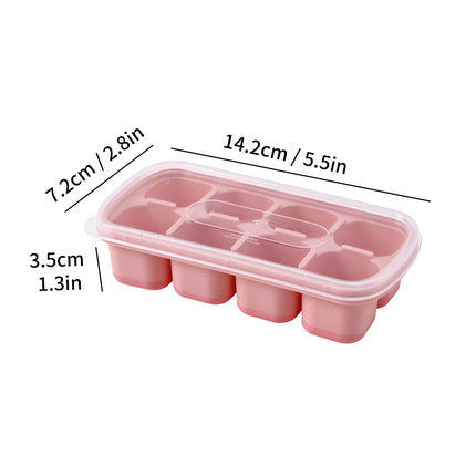 IceFlex Silicone Ice Cube Tray with Lid for Drinks & Whisky