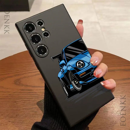 Samsung Sports Car Case S25/S24/S23/S22/S21 Ultra Note 20 Silicone Protective Cover - OKEYWOW