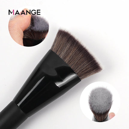 Velora Beauty Flat Head Foundation Brush with Box Powder Blush Concealer Makeup Tool