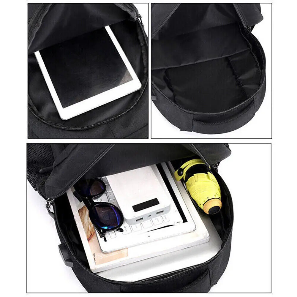 Men/Women Boys Laptop Backpack Waterproof Large Mens Rucksack Travel School Bag