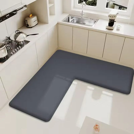 AquaSoft Coral Velvet Bath Mat Super Absorbent Anti Slip Bathroom Door Floor Mat