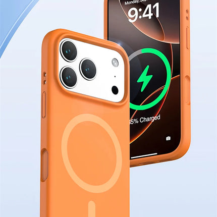 SilkCore MagSafe Silicone Case for iPhone 17 Pro Max/17 Pro/17 Air/17/16 Solid Color Wireless Charge Cover