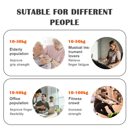 PowerGrip Adjustable Hand Strength Trainer 5 60kg Resistance Grip Exerciser