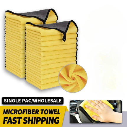 UltraDry Microfiber Car Towels 1/2/3/6/10PCS 30x60cm Soft Quick Dry Cleaning Cloth for Windows Mirrors Auto Care